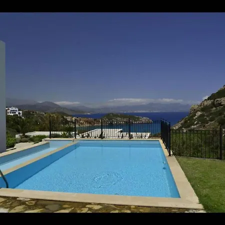 Ouranos Our Dream In Blue And Cream With Seaview And Pool Istro